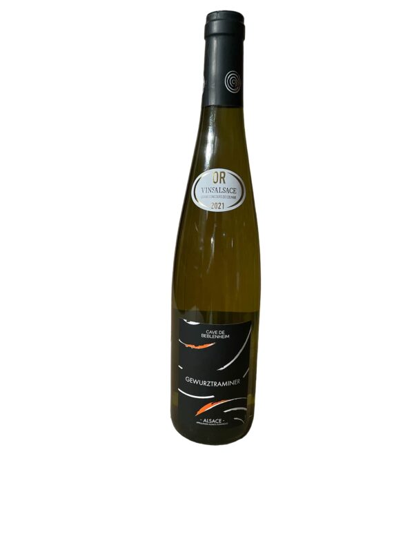 Gewurztraminer 2020 Médaille d'Or Colmar 2021 75cL Cave de Beblenheim