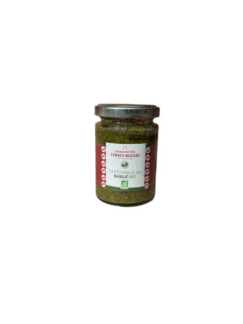Tartinable au Basilic BIO 120g Domaine des Terres Rouges