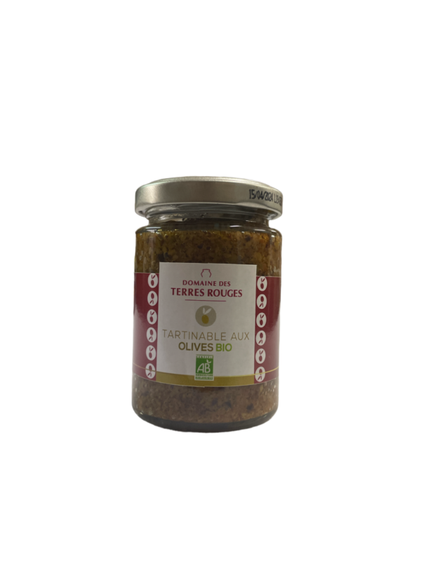 Tartinable aux Olives BIO 120g Domaine des Terres Rouges