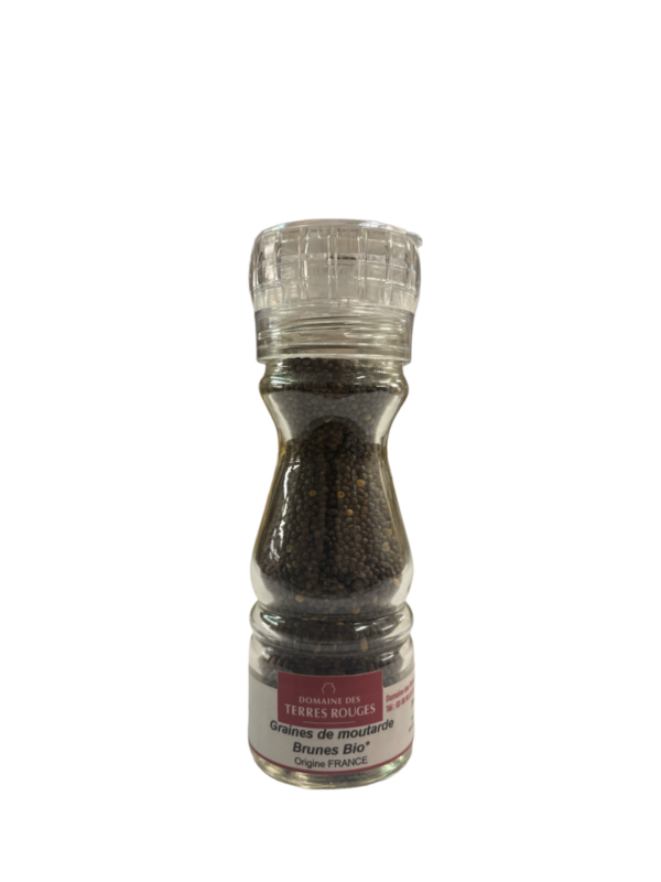 Moulin à graines de Moutarde brunes BIO 70g Domaine des Terres Rouges