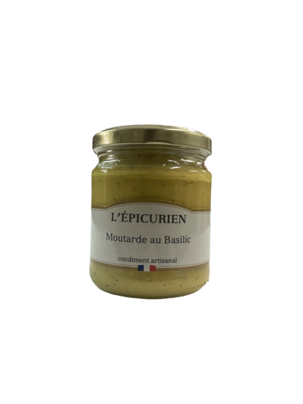Moutarde Au Basilic 200g L'Epicurien