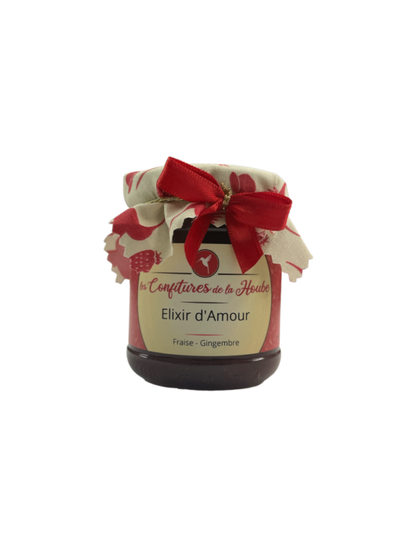 Confiture Elixir d'Amour (Fraise - Gingembre) 220g Les Confitures de la Hoube
