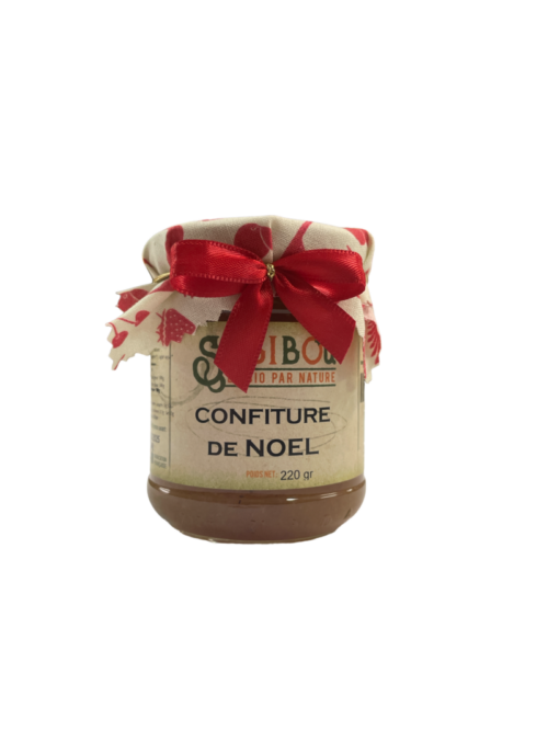 Confiture de Noël (Orange, pomme, cannelle) BIO 220g Sabibou