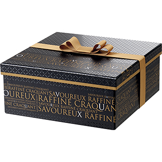 Coffret Carré Savoureux Noir 21x21x9cm
