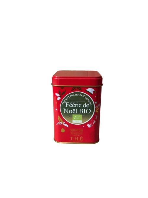 Boîte Métal "Féérie de Noël" BIO 80g Comptoir Français du Thé