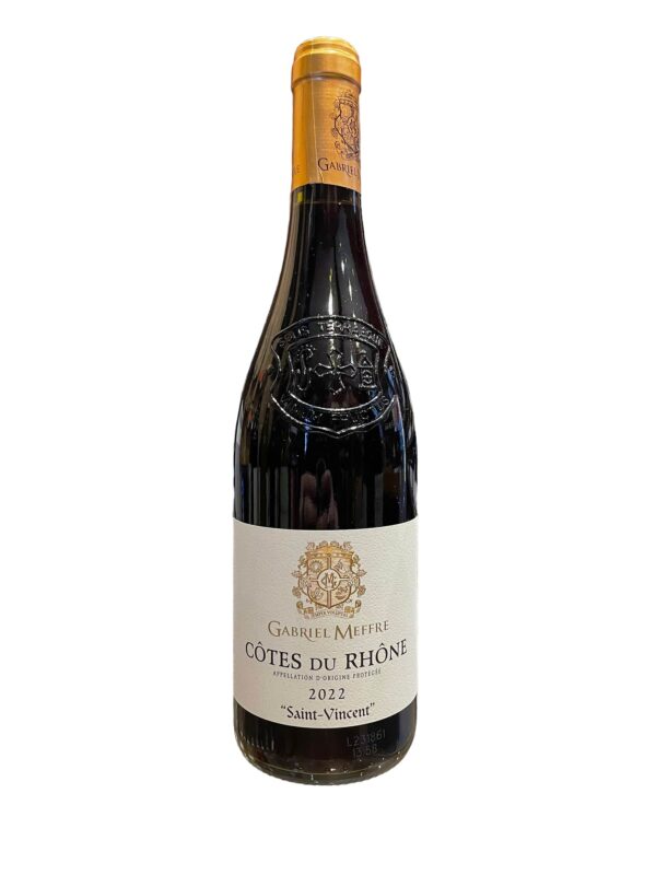 Côtes du Rhône Saint Vincent Rouge 2022 75cL Meffre