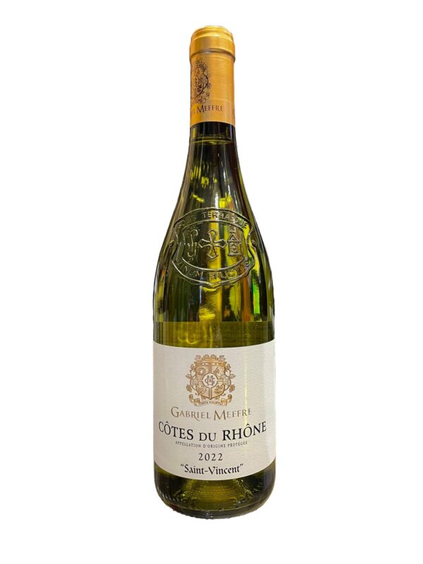 Côtes du Rhône Saint Vincent Blanc 2022 75cL Meffre