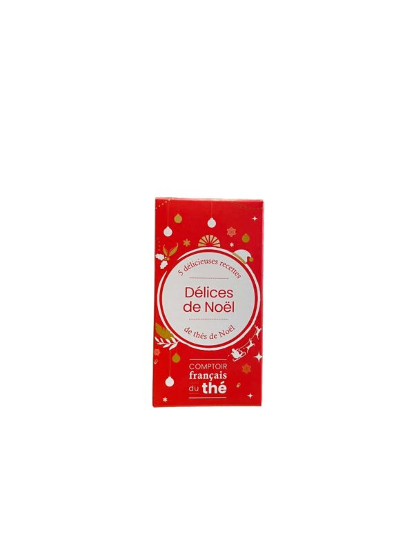 Boîte Découverte de 5 Sachets de Thé de Noël "Délices de Noël" 10g Comptoir Français du Thé