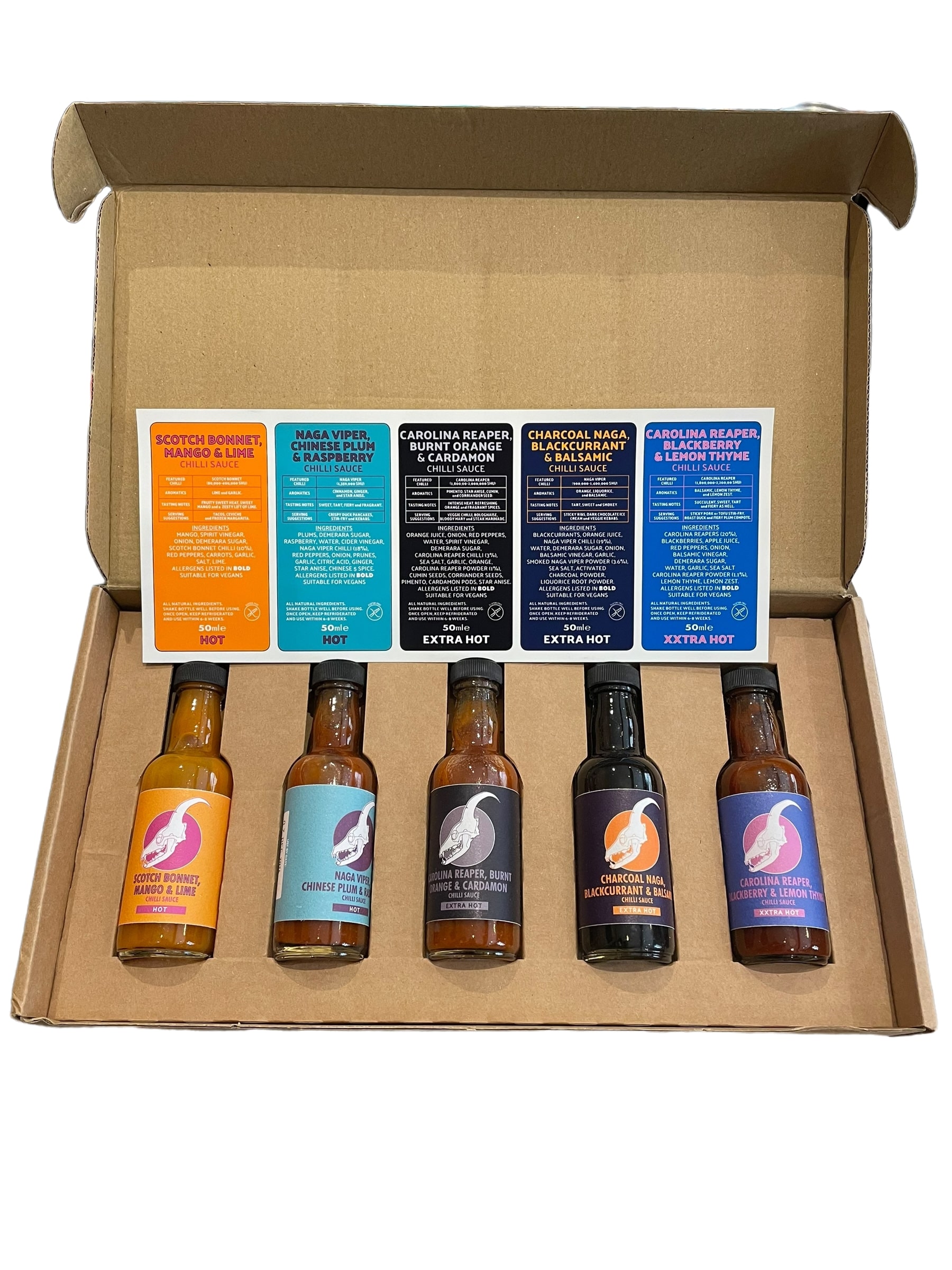 Coffret cadeau Sauce Hot to Xxtra Hot Box 5x50mL DevilDog Sauces – Vins ...
