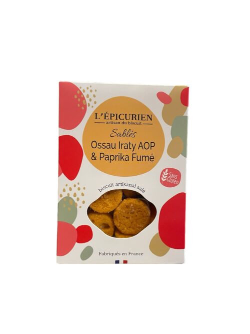 Sablés à l'Ossau Iraty AOP et au Paprika Fumé 120g L'Epicurien