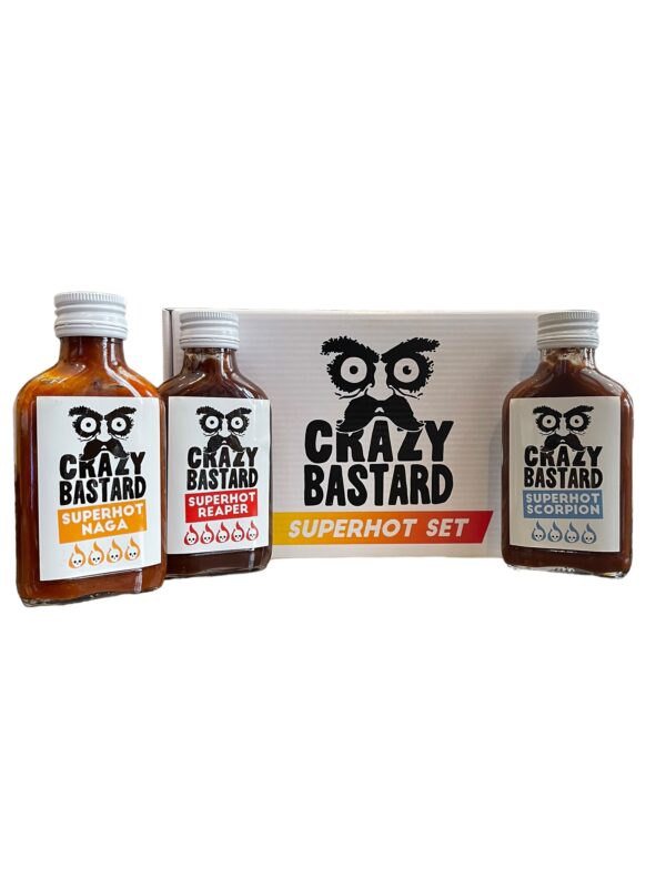 Super Hot Sauce Set 3x100ml Crazy Bastard