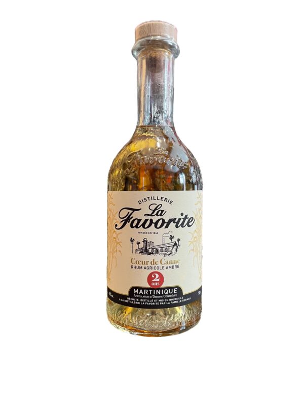 Rhum Coeur de Canne 2 ans Ambré 45% 70cl La Favorite