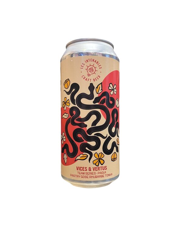 Vice & Vertus Pastry Gose Rhubarbe & Tonka 44cl Les Intenables