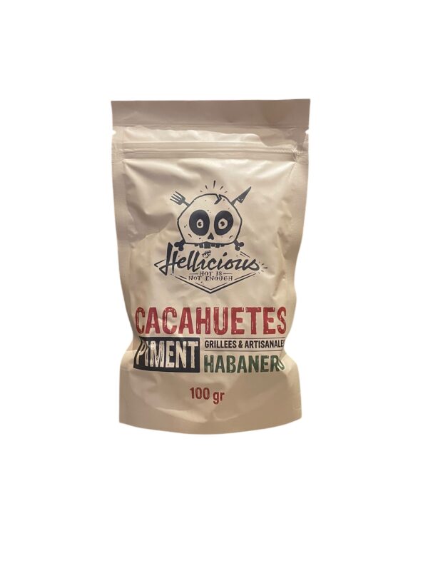 Sachet Cacahuète au Piment Habanero 100g Hellicious