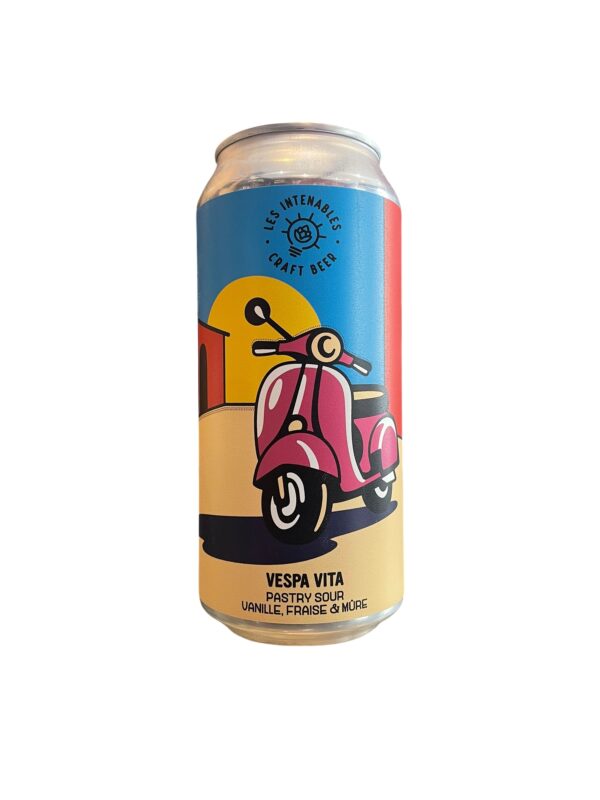 Vespa Vita Pastry Sour Vanille, Fraise & Mûre 44cl Les Intenables