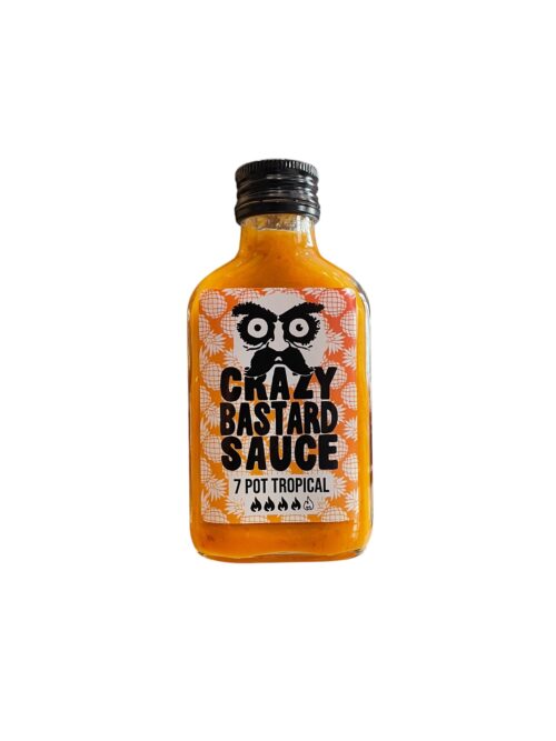 Hot Sauce 7 Pot Tropical 5/10 100ml Crazy Bastard