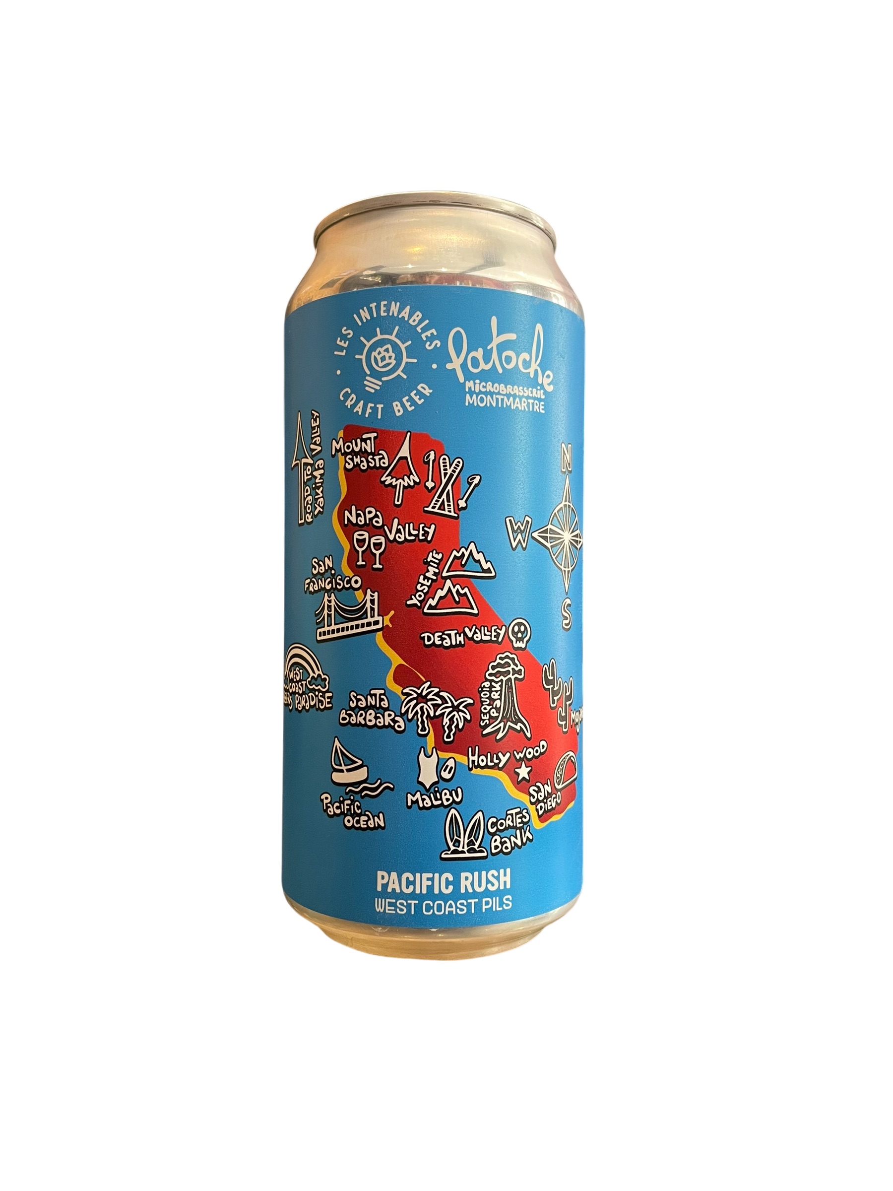 Pacific Rush West Coast Pils (collab Patoche) 44cl Les Intenables
