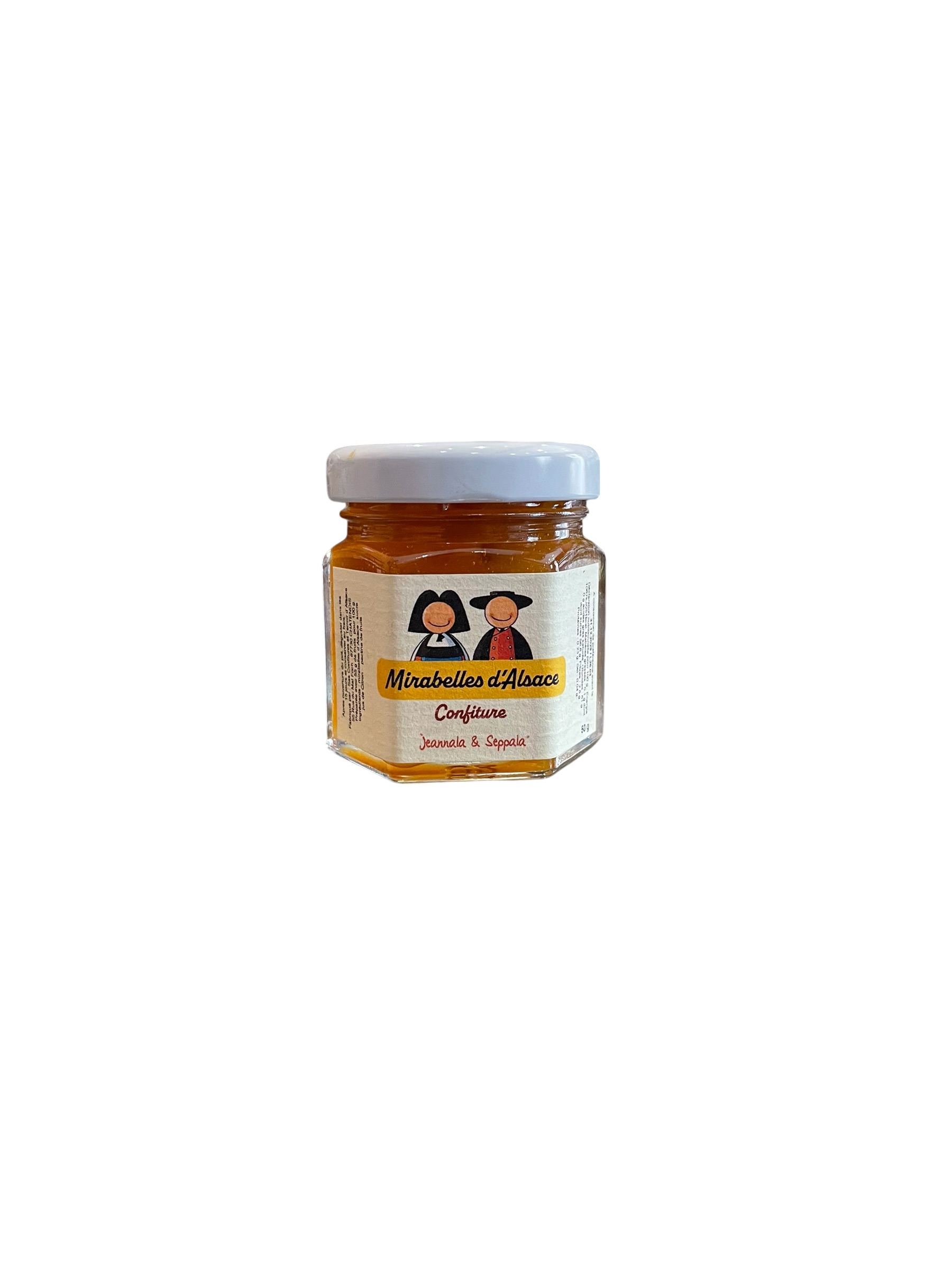 Confiture de Mirabelles d'Alsace 50g Jeannala et Seppala